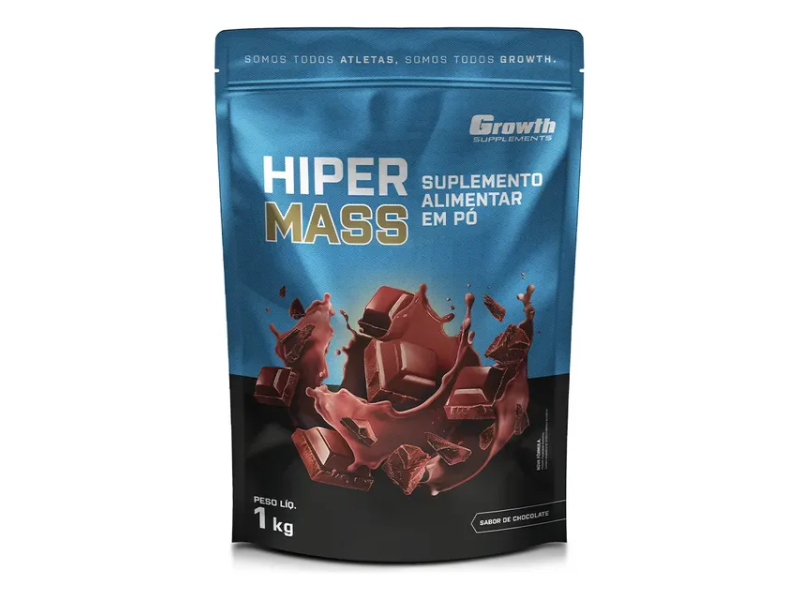 Hiper Mass 1kg Growth Supplements - Sabor Chocolate