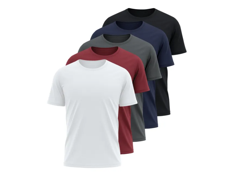 Kit 5 Camisetas Básicas Masculina Dry Fit Lisa Tradicional  Variado Gg